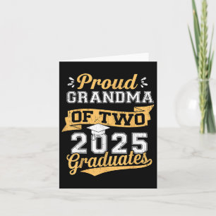 Proud Oma von zwei Cl von 2025 Graduat für Gradu Karte