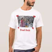 Proud Oncle Liebe Personalisieren Sie Ihr Foto T-Shirt (Vorderseite)