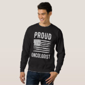 Proud Oncologist Profession American Flag Sweatshirt (Vorne ganz)