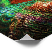 Proud One Peacock Art Poster/Print Poster (Ecke)