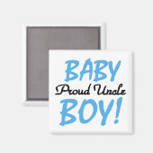 Proud Onkel Baby Boy T - Shirt und Geschenke Magnet (Vorderseite/Rückseite)