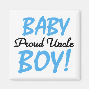Proud Onkel Baby Boy T - Shirt und Geschenke Magnet