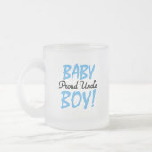 Proud Onkel Baby Boy T - Shirt und Geschenke Mattglastasse (Links)