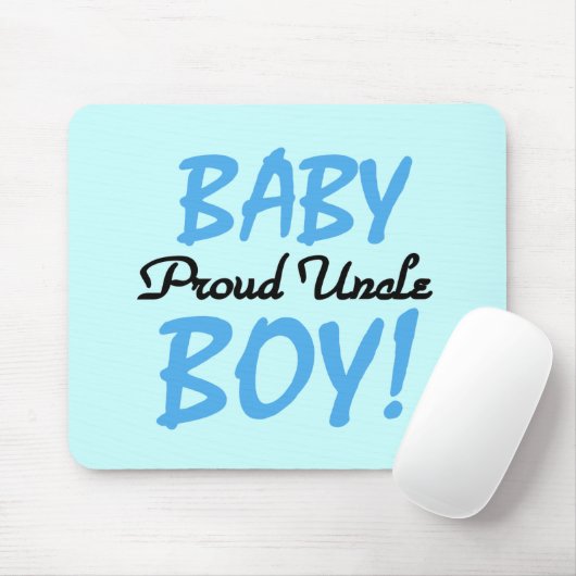 Proud Onkel Baby Boy T - Shirt und Geschenke Mousepad (Mit Mouse)