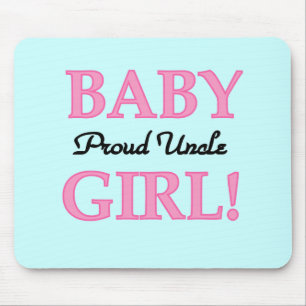 Proud Onkel Baby Girl Tshirts und Geschenke Mousepad