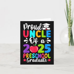 Proud Onkel Cl von 2025 Preschool Prek Graduate Gr Karte