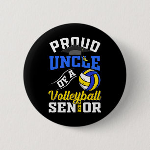 Proud Onkel eines Volleyll Senior Cl von 2025 Grad Button