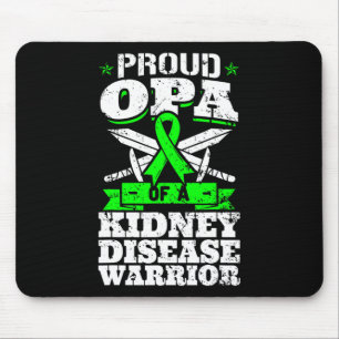 Proud Opa einer Nierenerkrankung Krieger Bewusstse Mousepad