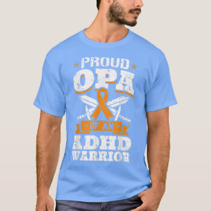 Proud Opa eines ADHS Krieger Bewusstsein Ribbon Gr T-Shirt
