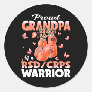 Proud Opa eines Rsd Crps Krieger Bewusstsein Boxi Runder Aufkleber