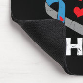 Proud Opa eines Typ 1 Diabetes Hero Warrior su Mousepad (Ecke)