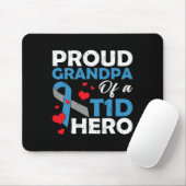 Proud Opa eines Typ 1 Diabetes Hero Warrior su Mousepad (Mit Mouse)