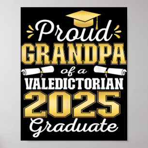Proud Opa of 2025 Valedictorian Graduate 25 Poster
