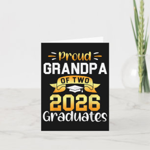Proud Opa of 2026 Graduates Cool Twin Senior S Karte