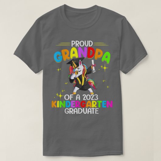 Proud Opa of a 2023 Kindergarten Graduate Unic T-Shirt (Design vorne)