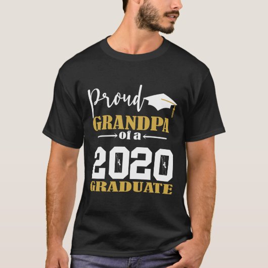Proud Opa von 2020 Graduate White T-Shirt (Vorderseite)