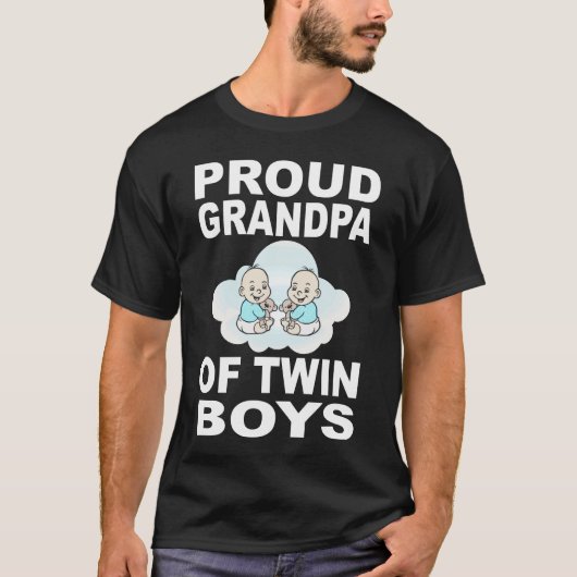 Proud Opa von Twins Geschenk T - Shirt Boys (Vorderseite)