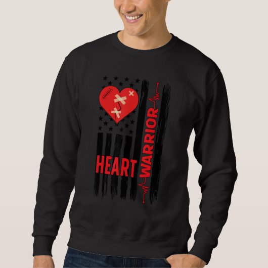 Proud Open Heart Surgery Warrior Open Heart Surger Sweatshirt (Vorderseite)