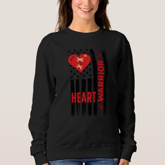 Proud Open Heart Surgery Warrior Open Heart Surger Sweatshirt (Vorderseite)