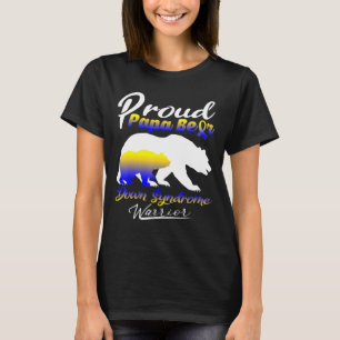 Proud Papa Bear Down Syndrom Krieger-Down Syndrom T-Shirt