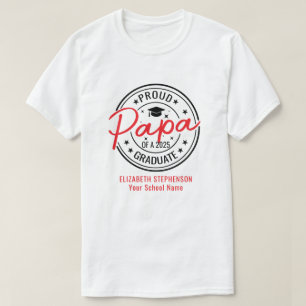 Proud Papa der Absolventen-Familie passend T-Shirt