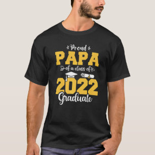 Proud Papa der Klasse 2022 Graduate Funny Gradu T-Shirt
