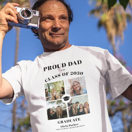 Proud Papa-Klasse von 2025 Foto-Abschluss T-Shirt