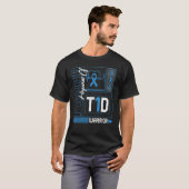 Proud Papaw T1d Warrior Ribbon Diabetes Awarene T-Shirt (Vorne ganz)