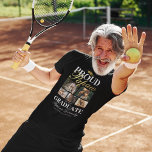 Proud Papaw vom Graduate T - Shirt<br><div class="desc">Abschluss Großvater T - Shirt mit einem Absolventen-Mortarboard,  5 Fotos Ihres Enkelkindes,  das Sprichwort "stolze Papa des Absolventen",  ihren Namen,  Ort des Studiums,  und Klasse Jahr.</div>