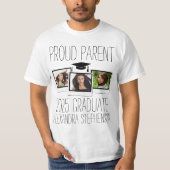 Proud Parent 2023 Graduate Abschluss Foto T-Shirt (Vorderseite)