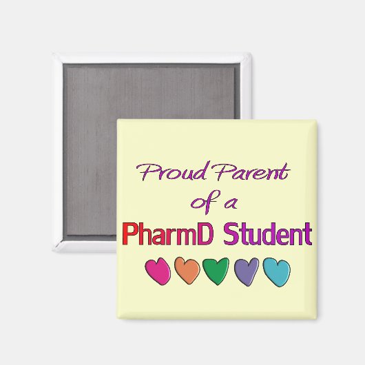 Proud Parent a PharmD Student Magnet (Vorderseite/Rückseite)