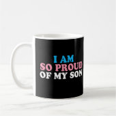 Proud Parent My Transgender Son Mama Vater Kaffeetasse (Links)