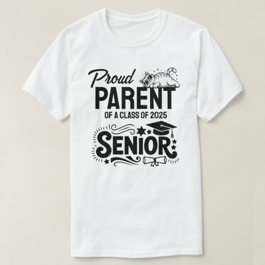 Proud Parent of a Class of 2025 Senior T-Shirt (Design vorne)