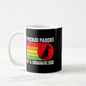 Proud Parent Of A Dramatic Dog Silhouette Retro De Kaffeetasse (Links)