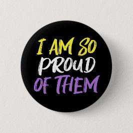 Proud Parent of Nonbinary Child Mom or Dad Button
