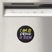 Proud Parent of Nonbinary Child Mom or Dad Magnet (In Situ (Geschirrspüler))