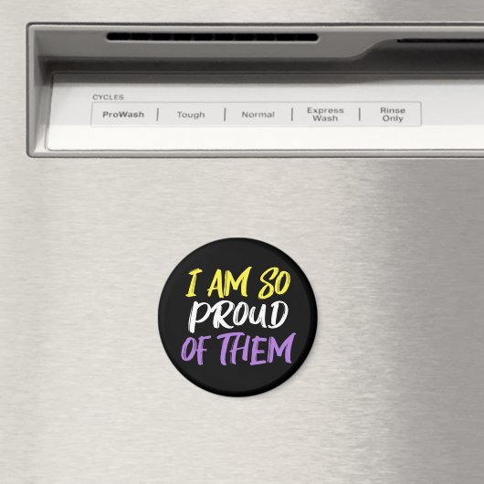 Proud Parent of Nonbinary Child Mom or Dad Magnet (In Situ (Geschirrspüler))