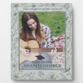 Proud Parents Graduation Photo Keepsake Fotoplatte (Vorderseite)