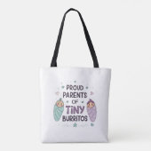 Proud Parents of Tiny Burritos Art Tasche (Rückseite)