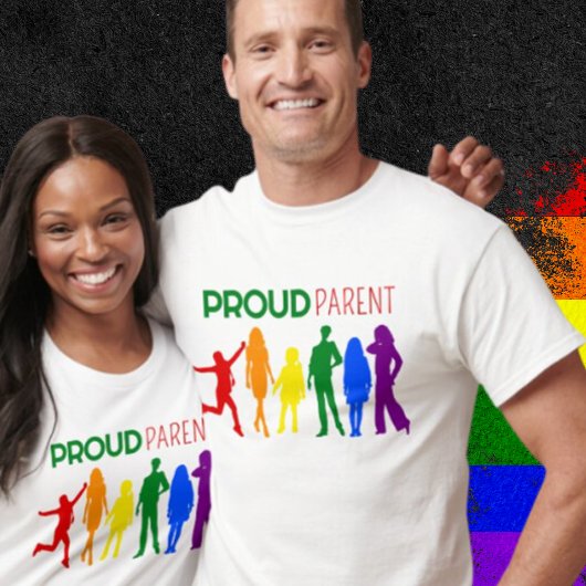 Proud Parud Gay Pride Weibliche Silhouetten T-Shirt