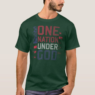Proud Patriotic American Flag Liberty 4. Ju T-Shirt