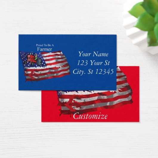 Proud Patriotic Bauer Flag Thunder_Cove (Schreibtisch)