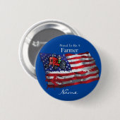 Proud Patriotic Bauer Flag Thunder_Cove Button (Vorne & Hinten)