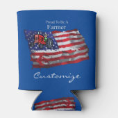 Proud Patriotic Bauer Flag Thunder_Cove Dosenkühler (Rückseite)