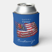 Proud Patriotic Bauer Flag Thunder_Cove Dosenkühler (Kanne Rückseite)