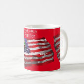 Proud Patriotic Bauer Flag Thunder_Cove Kaffeetasse (VorderseiteRechts)
