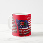Proud Patriotic Bauer Flag Thunder_Cove Kaffeetasse (Vorderseite Links)