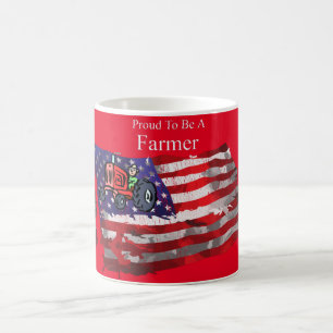 Proud Patriotic Bauer Flag Thunder_Cove Kaffeetasse