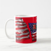 Proud Patriotic Bauer Flag Thunder_Cove Kaffeetasse (Links)
