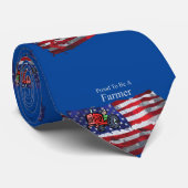 Proud Patriotic Bauer Flag Thunder_Cove Krawatte (Gerollt)